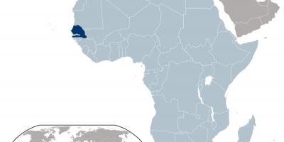 Карта на Senegal локација на светот
